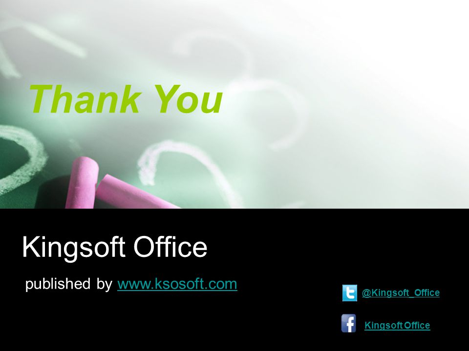 Thank You Kingsoft Office published by Kingsoft Office