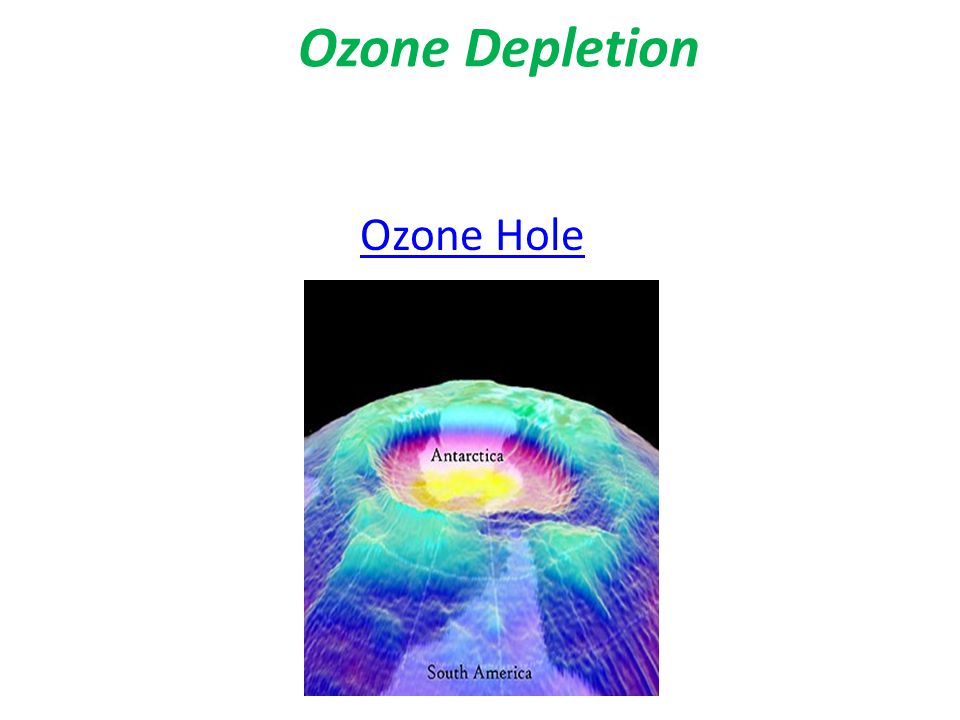 Ozone Depletion Ozone Hole