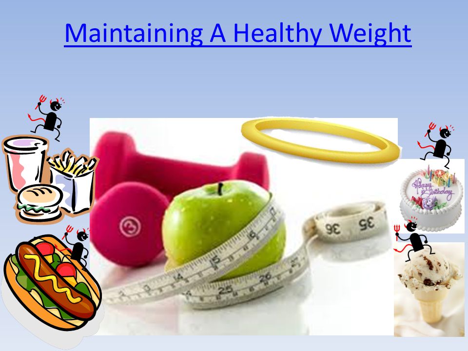 Maintaining A Healthy Weight