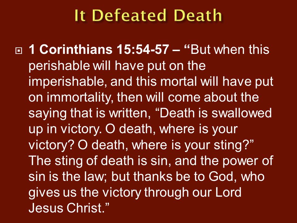 3 – Redeemed By The Blood. We Cannot Begin To Comprehend - 960x720 - jpeg 1 Corinthians 15 54