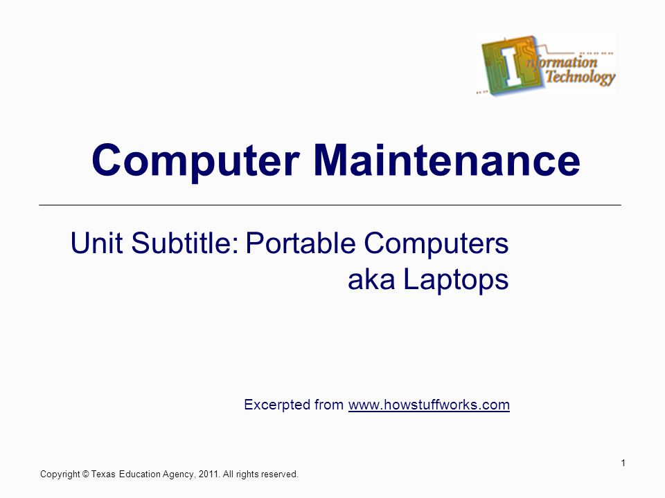 laptop maintenance checklist