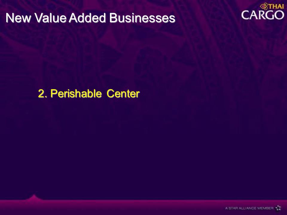 2. Perishable Center New Value Added Businesses