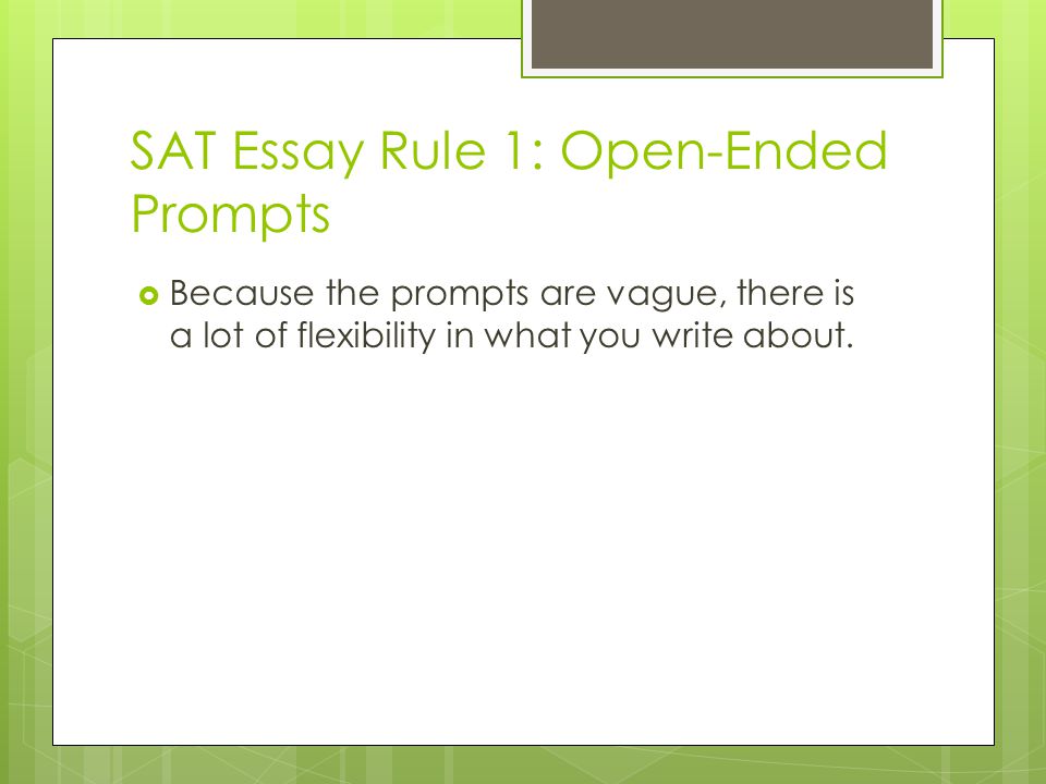 Sample SAT Essay Prompts | Test Run