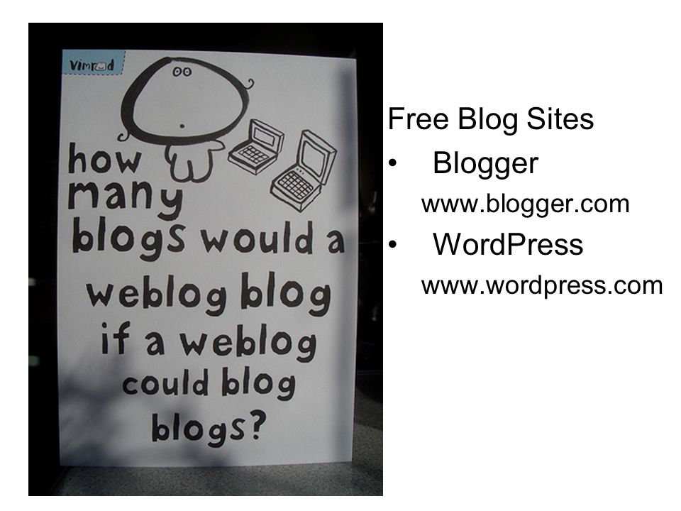 Free Blog Sites Blogger   WordPress