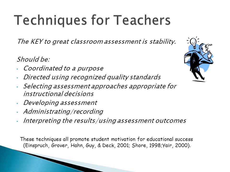 The KEY to great classroom assessment is stability.