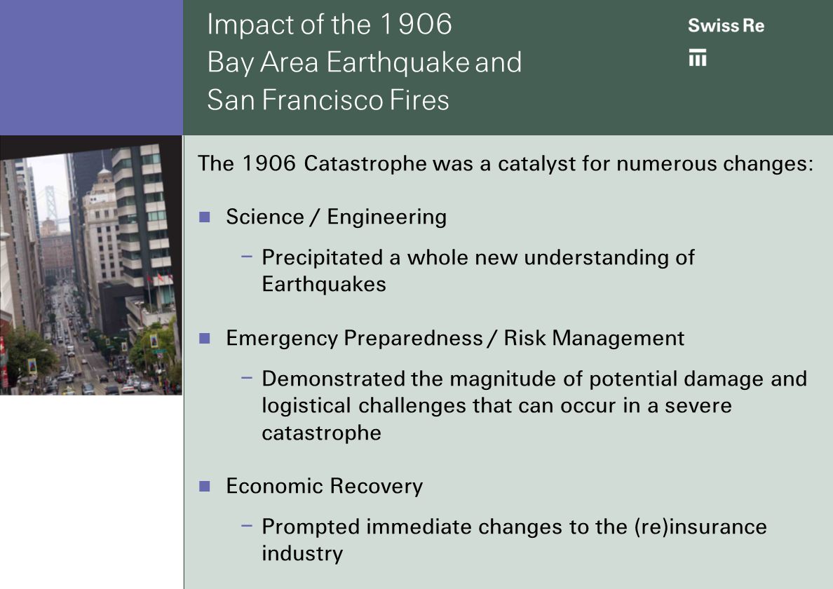 earthquake and san francisco fires usgs forum on catastrophe preparedness 2 impact