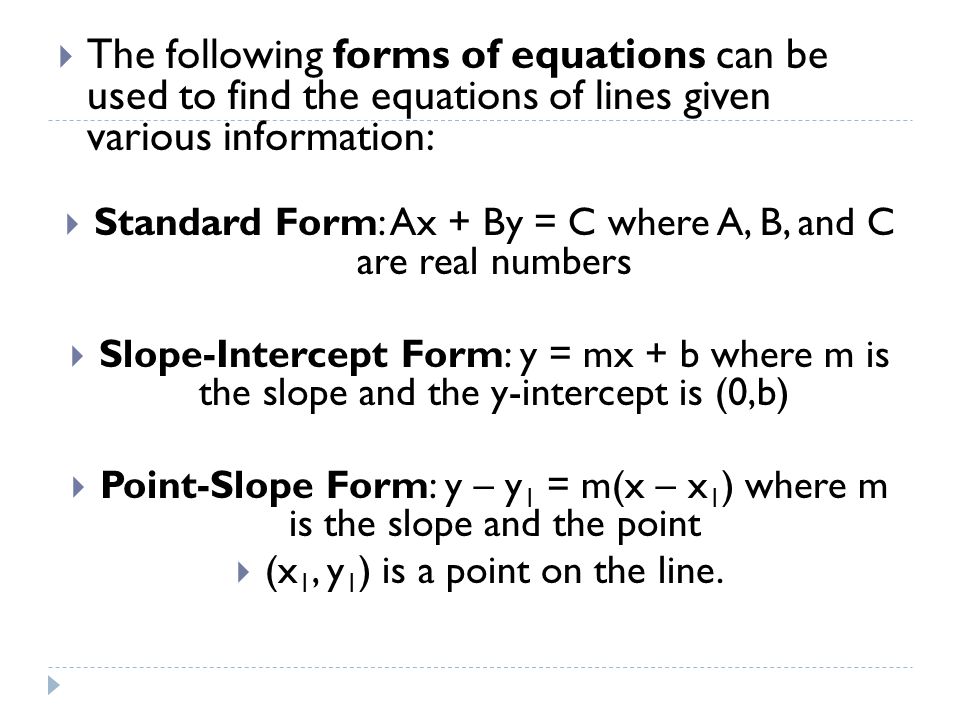 Equations Of Lines Applications Linear In 2 2