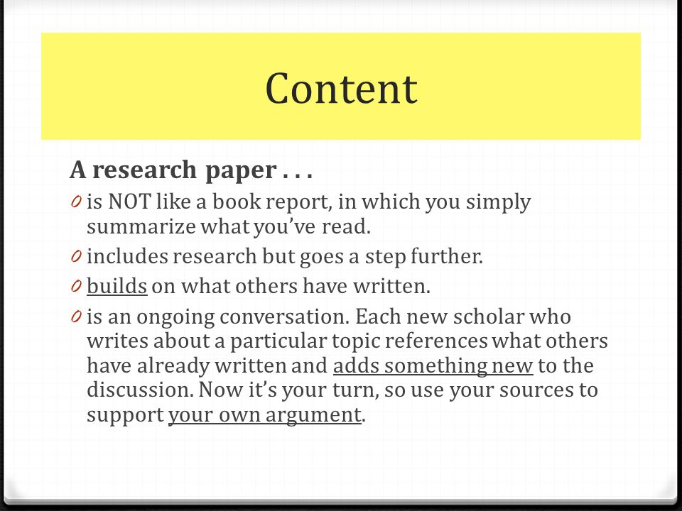 How to write research paper sources
