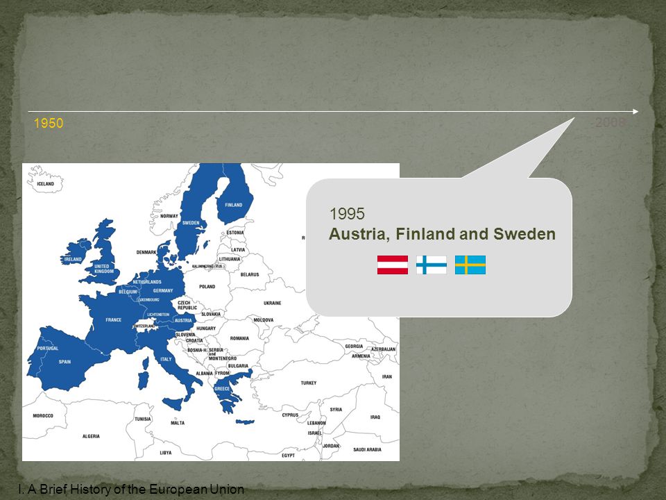 1995 Austria, Finland and Sweden I. A Brief History of the European Union