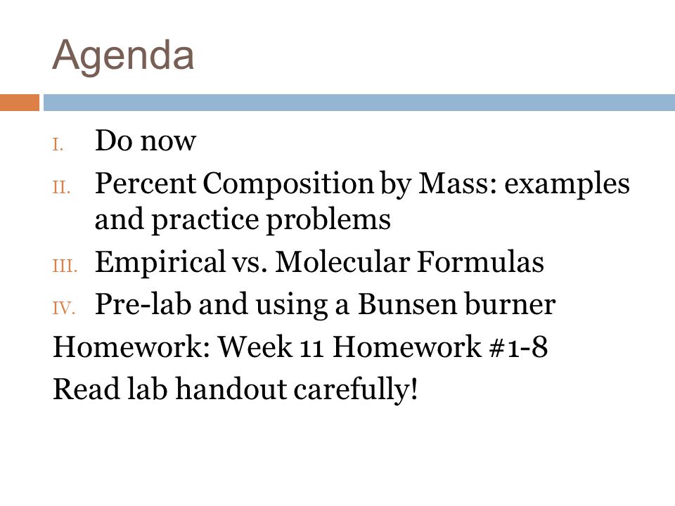 A 16 Nov Objective Swbat Calculate Percent Composition For Percent Composition By Mass Examples And Practice Problems