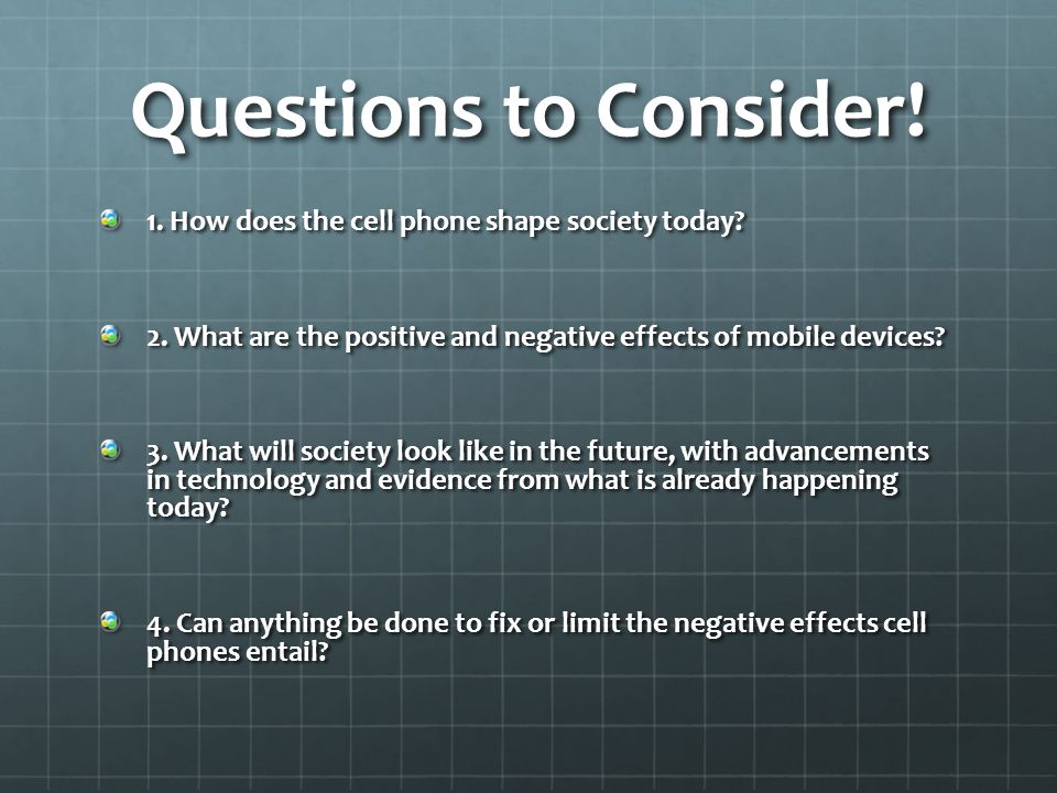 positive effect of cell phones The pervasive use of cell phones impacts many people–both cell phone users and bystanders exposed to conversations this study examined the effects of overhearing a one-sided (cell phone) conversation versus a two-sided conversation on attention and memory. positive effect of cell phones The pervasive use of cell phones impacts many people–both cell phone users and bystanders exposed to conversations this study examined the effects of overhearing a one-sided (cell phone) conversation versus a two-sided conversation on attention and memory.