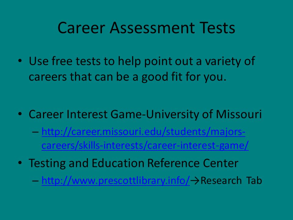 free career assessment
