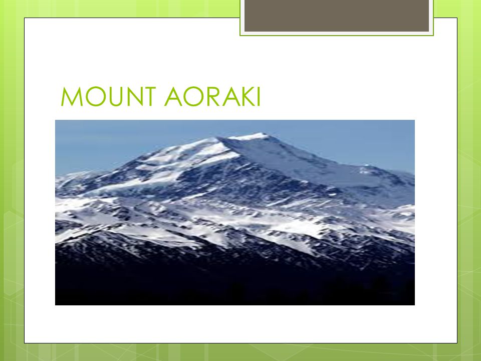 MOUNT AORAKI