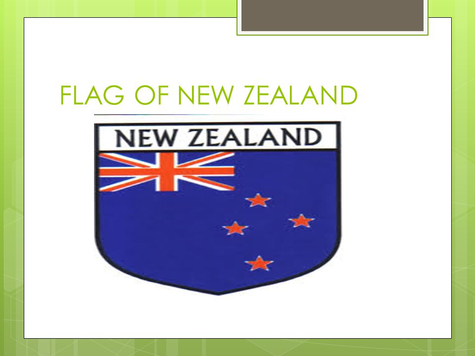 FLAG OF NEW ZEALAND