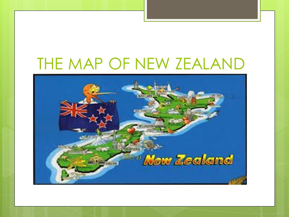 THE MAP OF NEW ZEALAND
