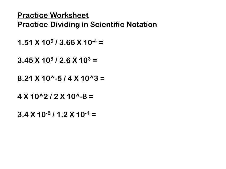 Worksheets Multiplying And Dividing Scientific Notation Worksheet scientific notation division worksheet multiply divide exponents worksheets also evaluating expression multiplying and dividing in division