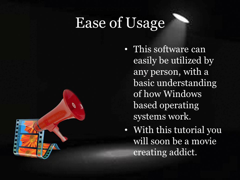 Ease of Usage This software can easily be utilized by any person, with a basic understanding of how Windows based operating systems work.