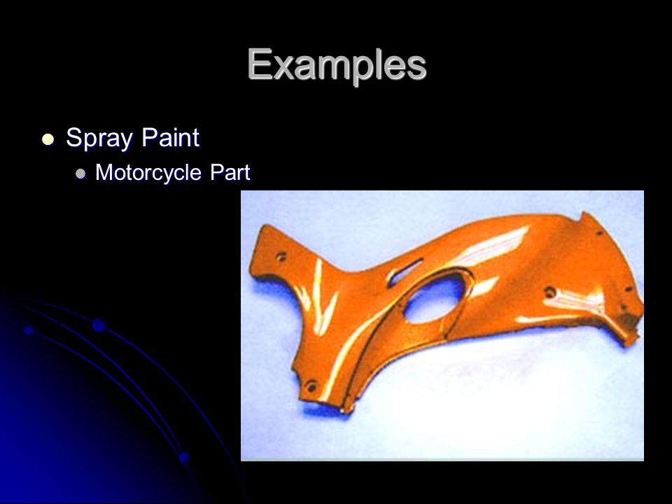 Examples Spray Paint Spray Paint Motorcycle Part Motorcycle Part
