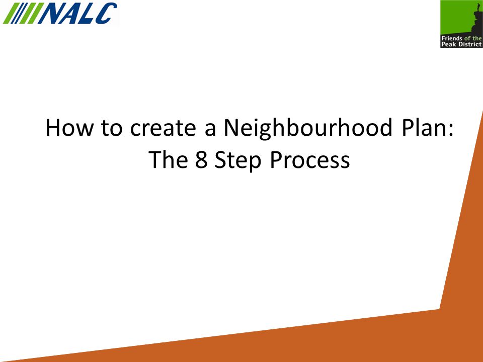 How to create a Neighbourhood Plan: The 8 Step Process