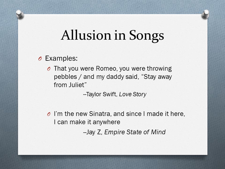 what is an example of allusion in romeo and juliet