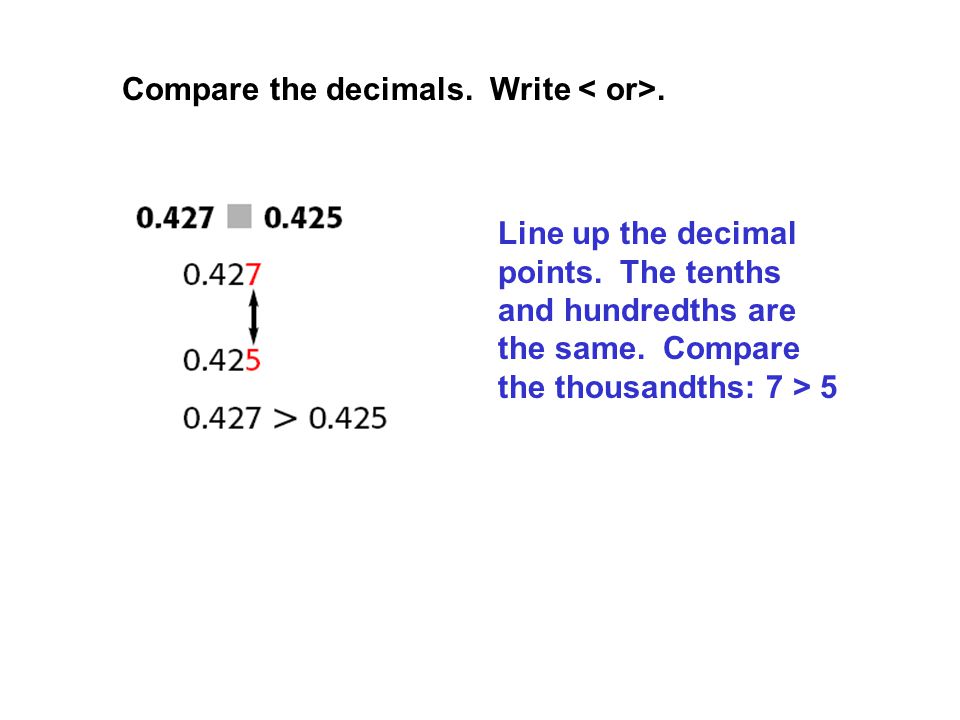 Compare the fractions. Write. Write both fractions with a common denominator.