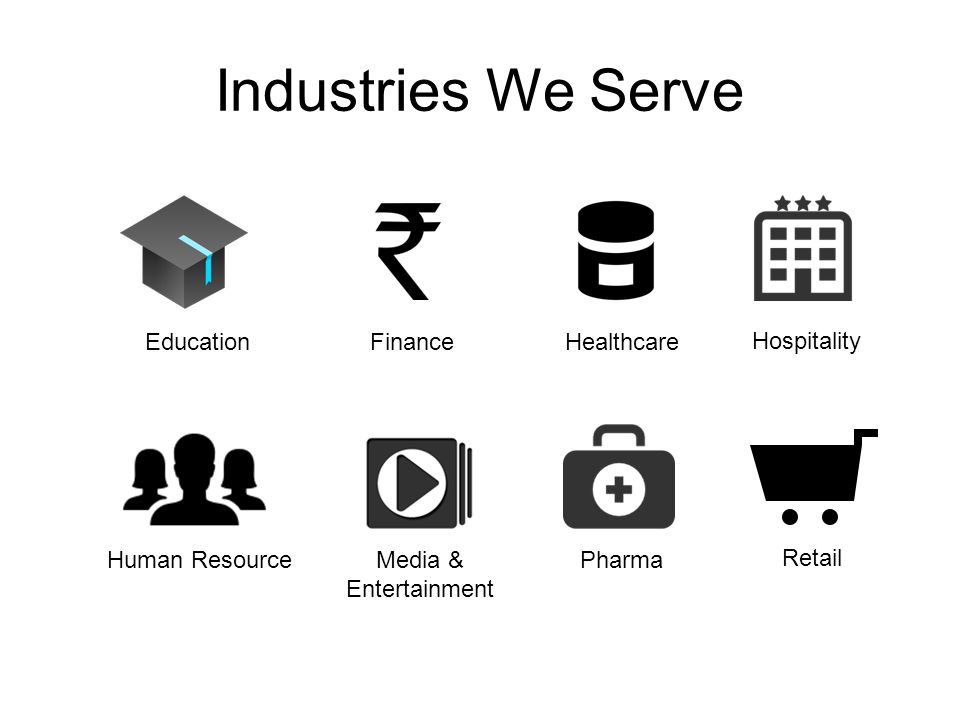 Industries We Serve EducationFinanceHealthcare Hospitality Human ResourceMedia & Entertainment Pharma Retail