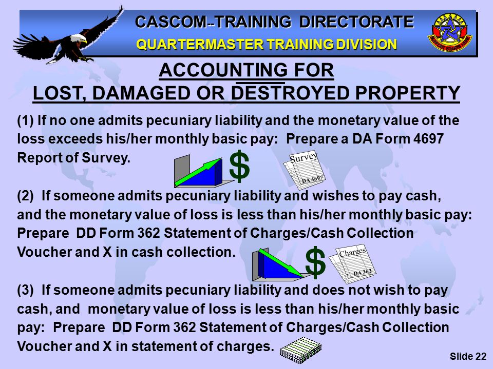 cascom training directorate quartermaster training division dd form 362