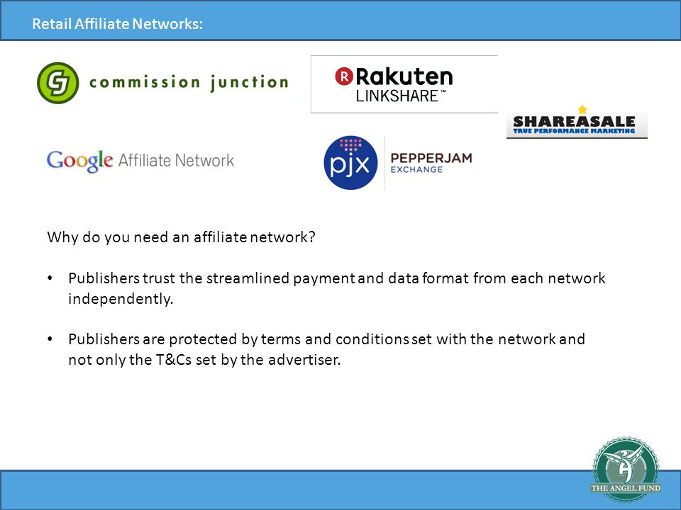 Retail Affiliate Networks: Why do you need an affiliate network.