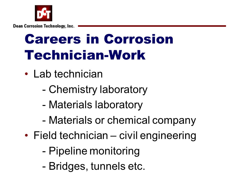 corrosion technician