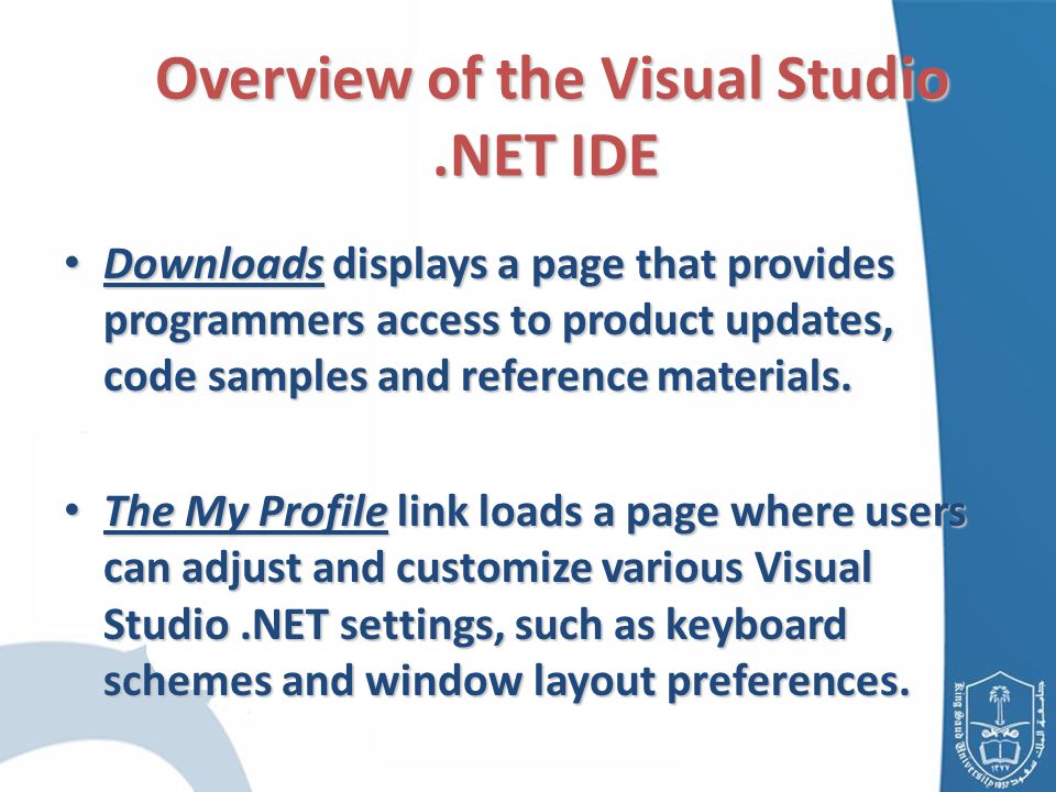 Downloads displays a page that provides programmers access to product updates, code samples and reference materials.