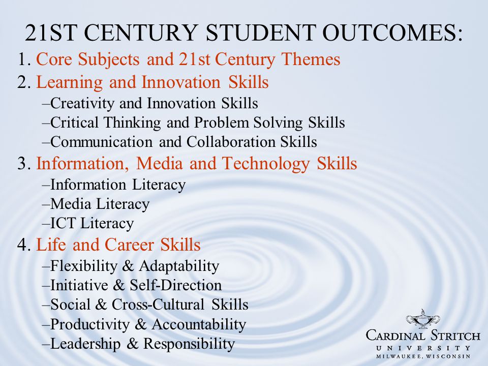 1. Core Subjects and 21st Century Themes 2.