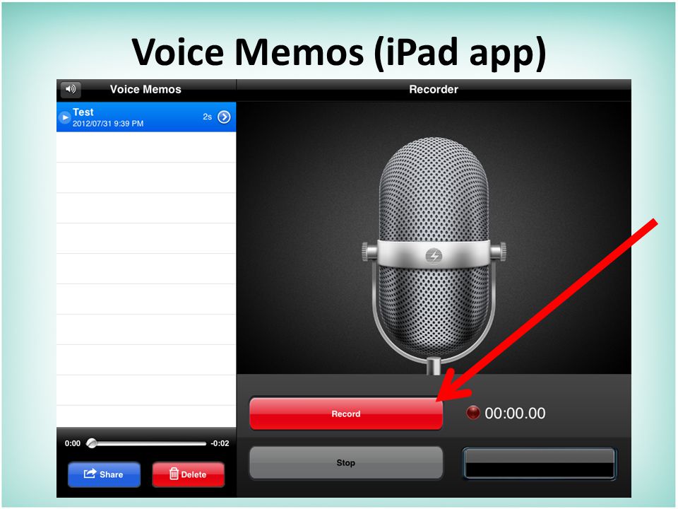 Voice Memos (iPad app)