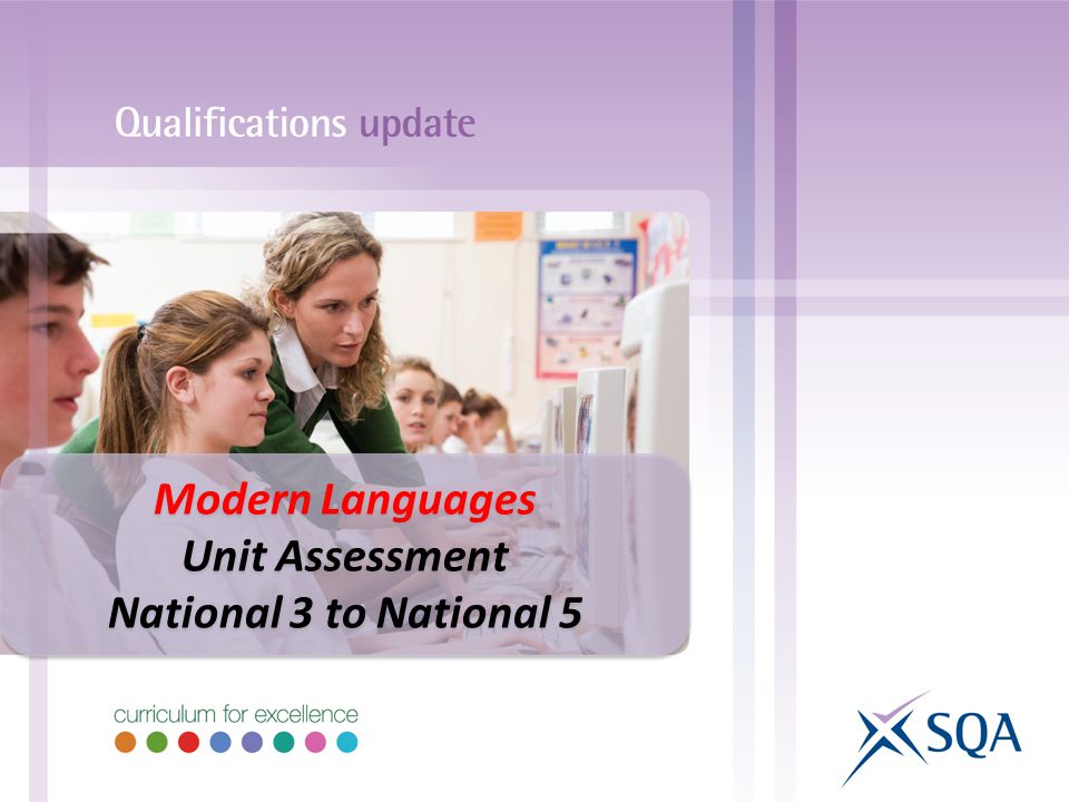 Modern Languages Unit Assessment National 3 to National 5