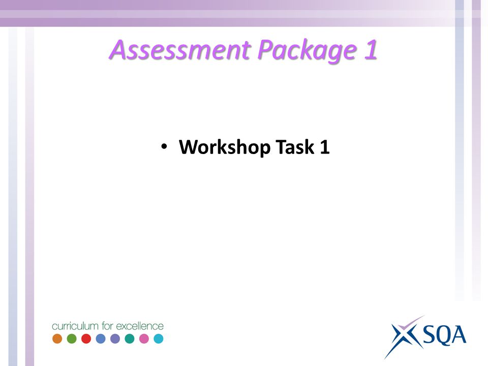 Assessment Package 1 Workshop Task 1