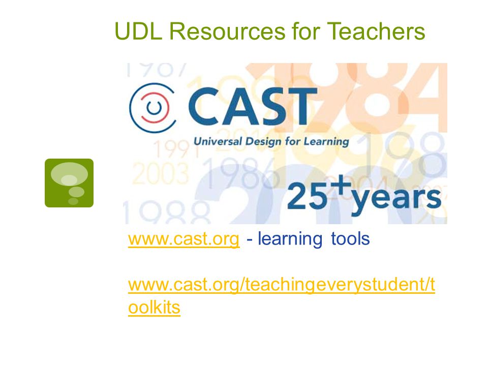 UDL Resources for Teachers   - learning tools   oolkits