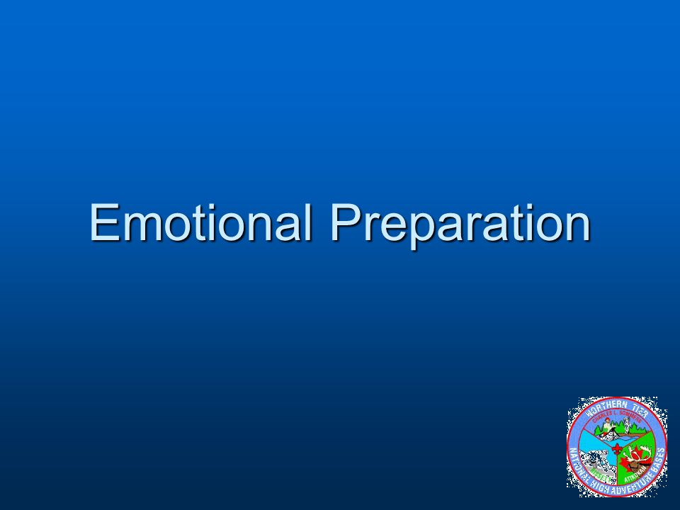 Emotional Preparation