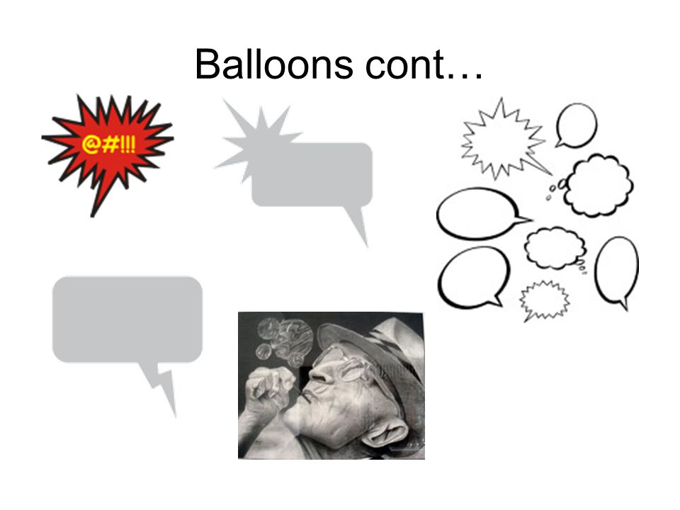 Balloons cont…
