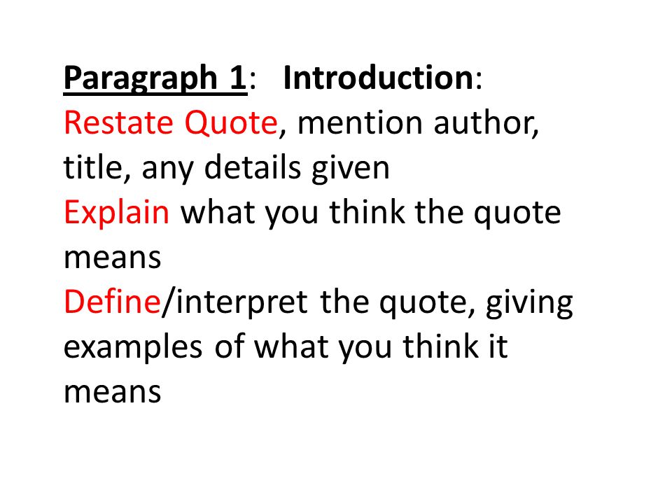 Example of 3 paragraph essay