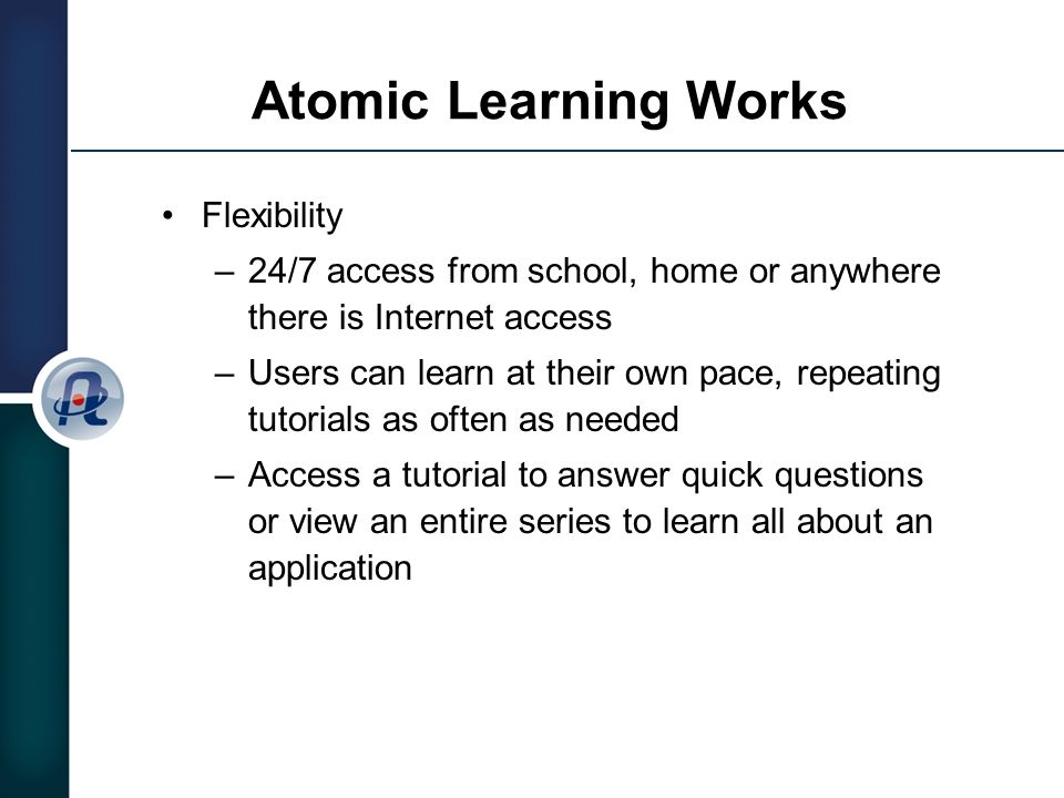 atomic learning inc embrace technology empower yourself ppt the learning works inc