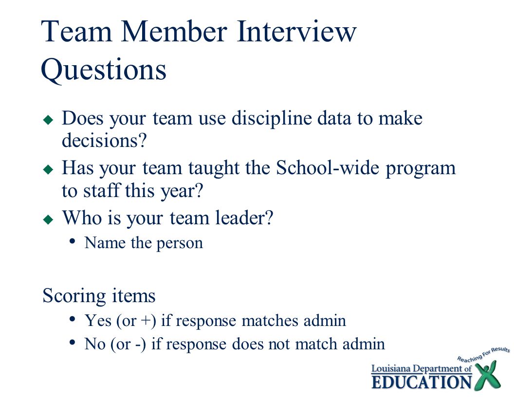 interview questions team leader
