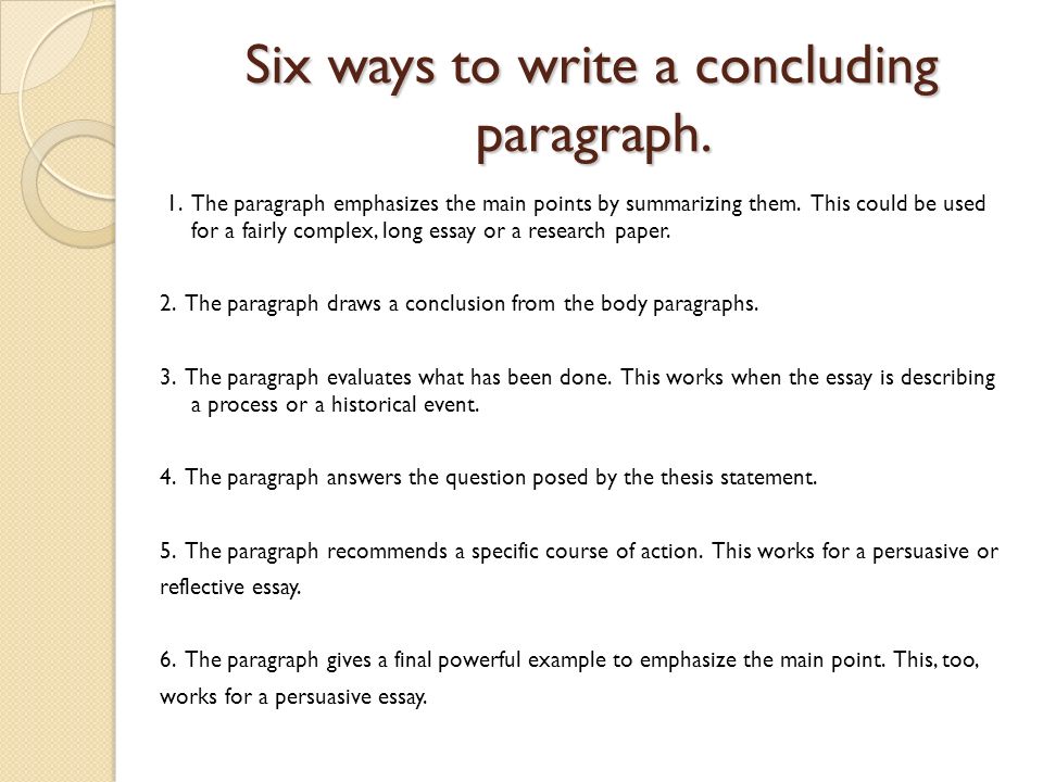 how to write a conclusion for a persuasive essay