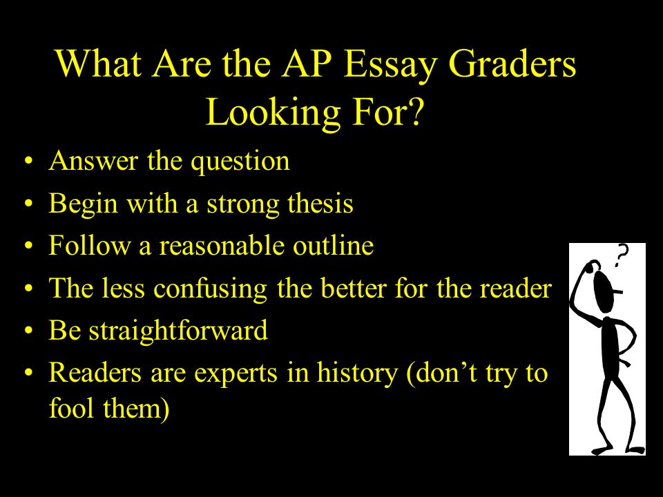 What Are the AP Essay Graders Looking For.