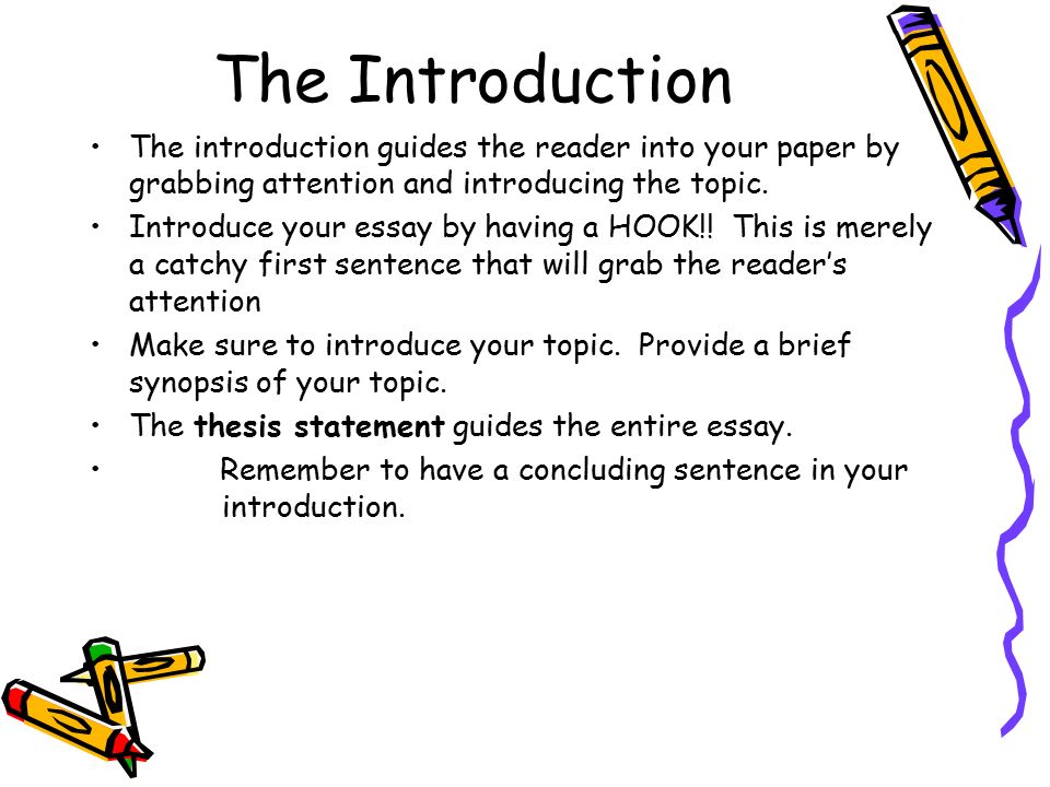 Catchy introductions for college essays