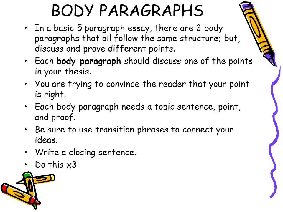 Essays paragraph structure