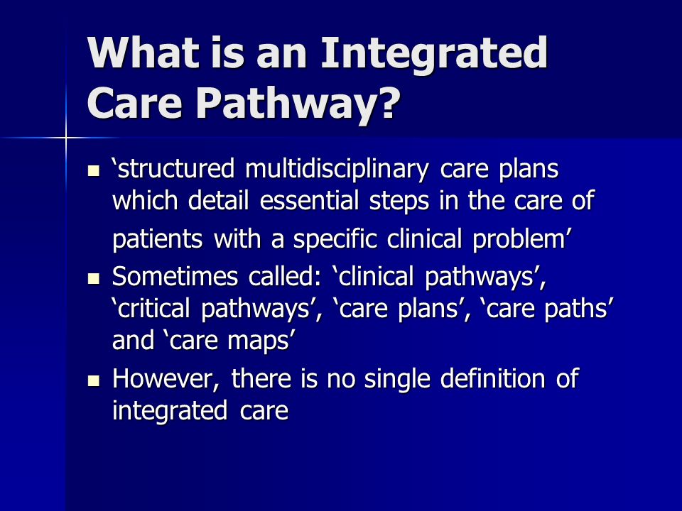 clinical pathway definition