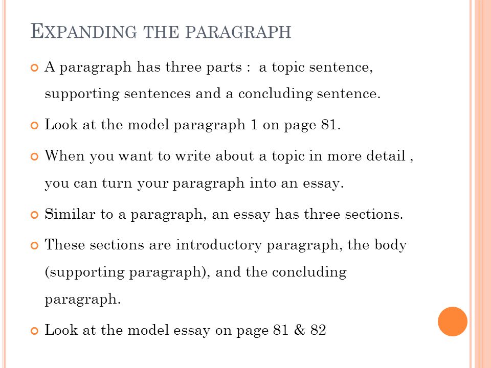 5 parts of a essay