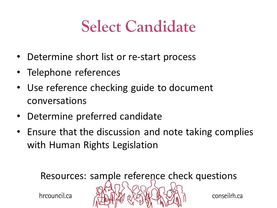 telephone reference check