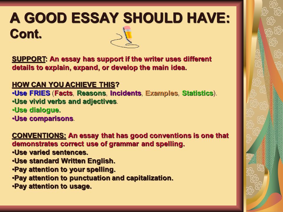 Adjectives For Essays