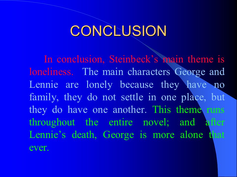 Loneliness essay conclusion