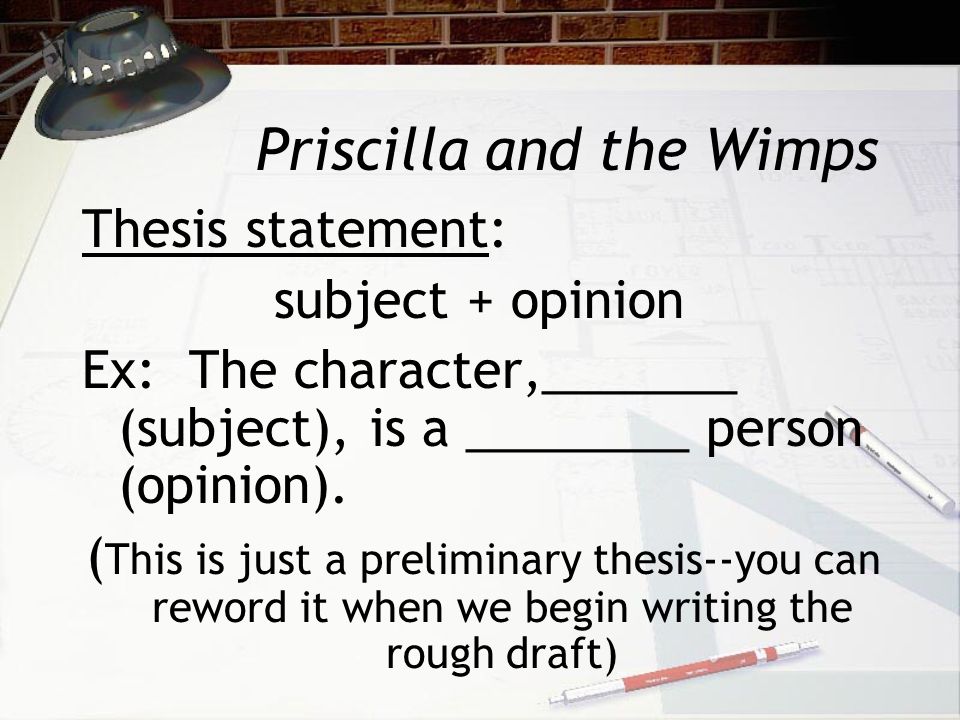 Succinct Thesis Statement Examples